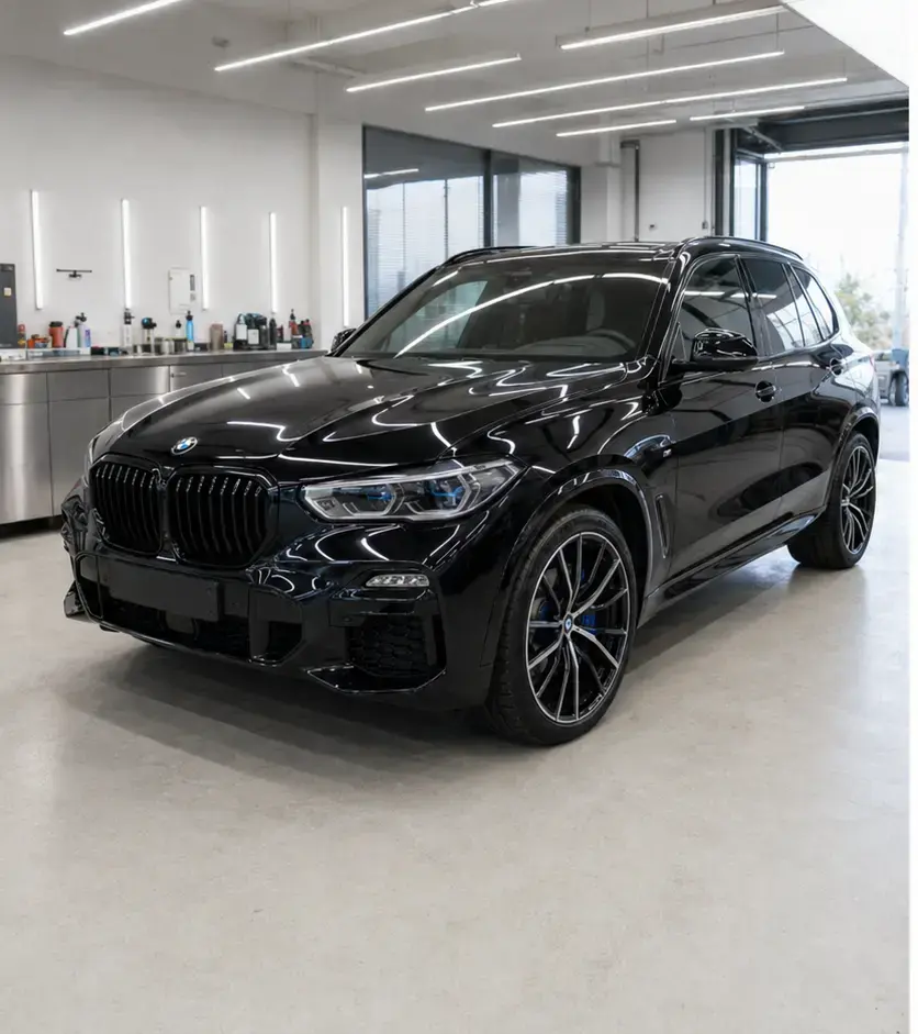 BMW X5 — с чёрного на синий до работы